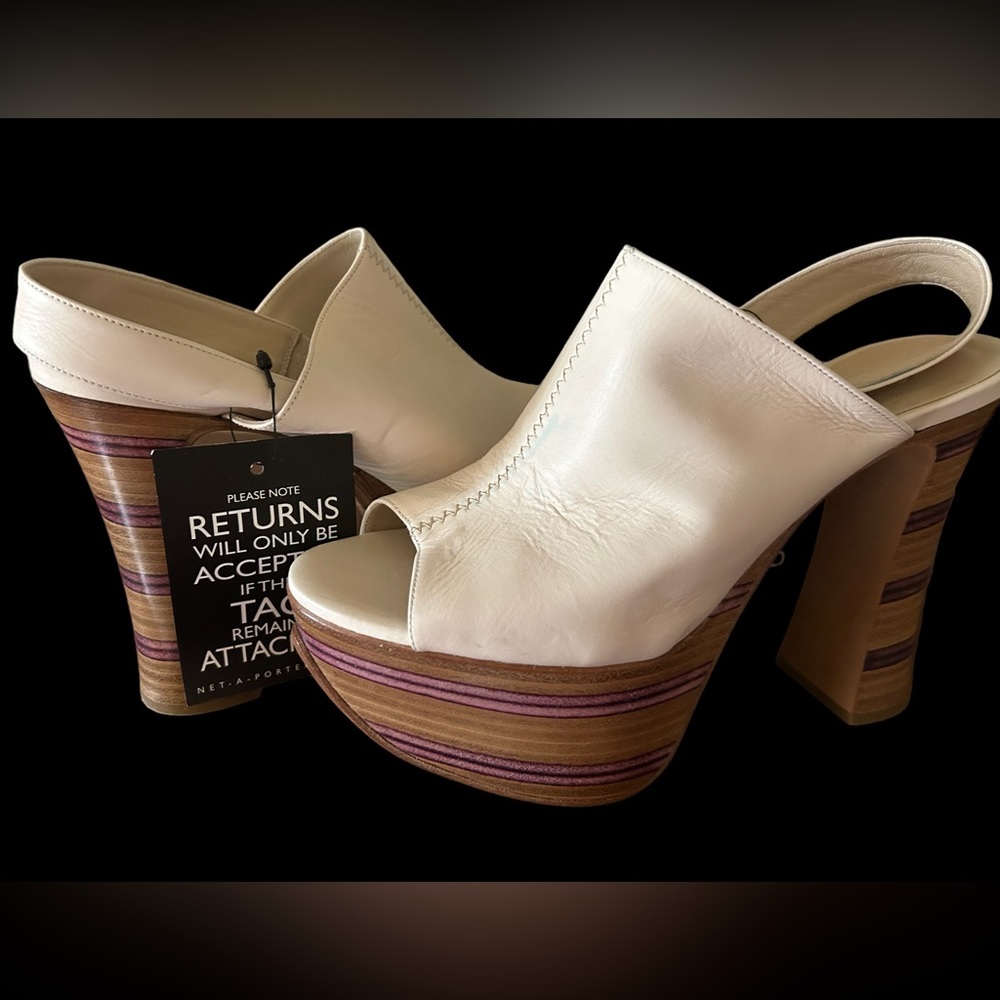 Chloe Wooden Platforms With Tags